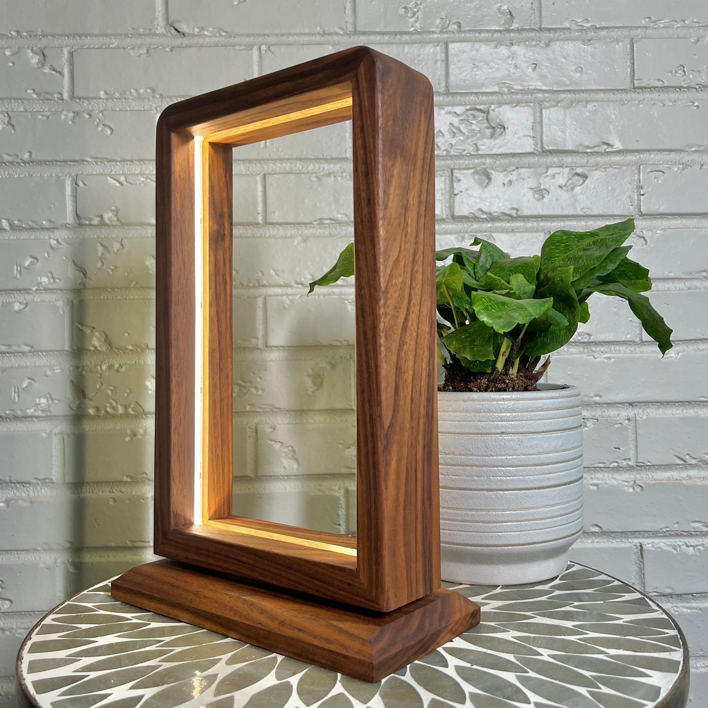 Handcrafted LED Wood Lamp – Artisan Ambient Light Fixture