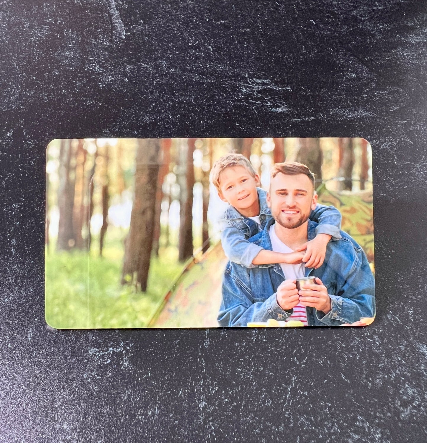 Personalized Color Photo Wallet Insert – Custom Metal Photo Gift