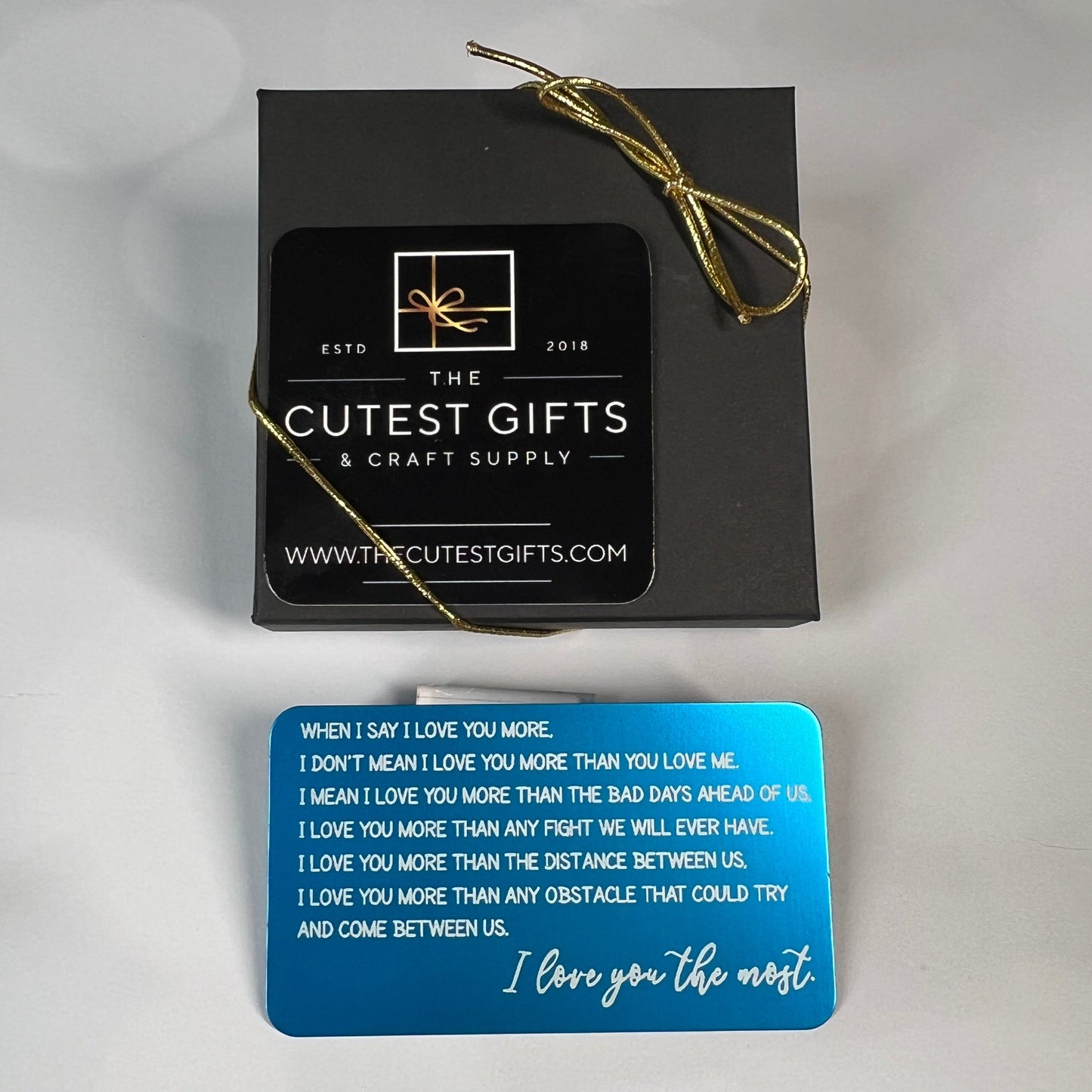Custom Metal Engraved Photo Wallet Insert with Your Text on the Back