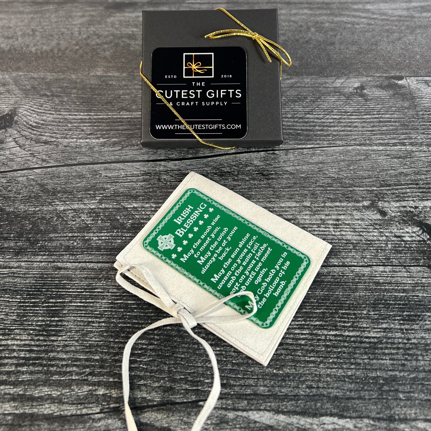 Engraved Irish Blessing Metal Wallet Card – Inspirational Keepsake