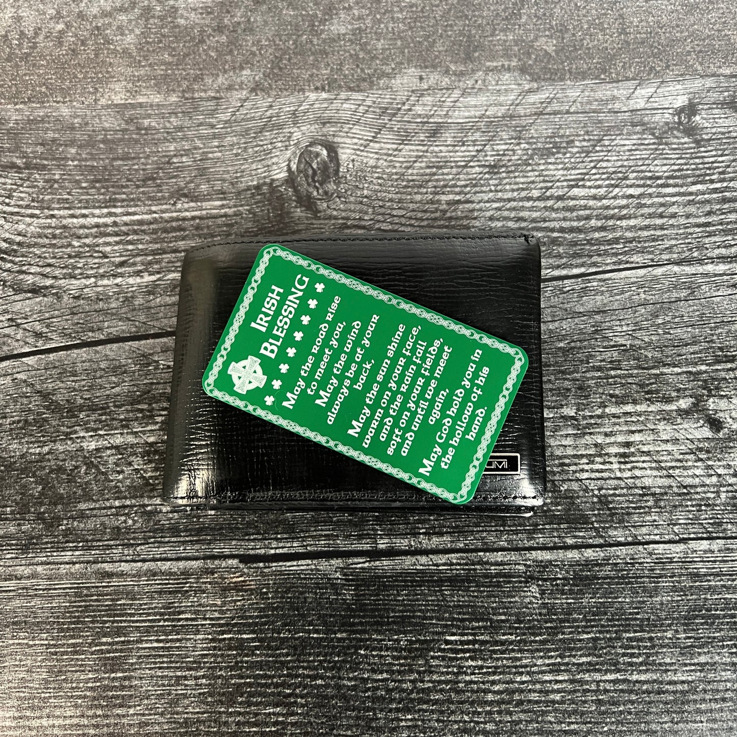 Engraved Irish Blessing Metal Wallet Card – Inspirational Keepsake