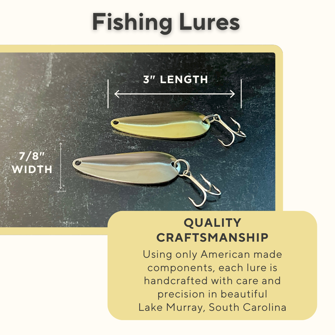 Personalized Fishing Lure Gift Set with Tin; Thoughtful Gift for Him