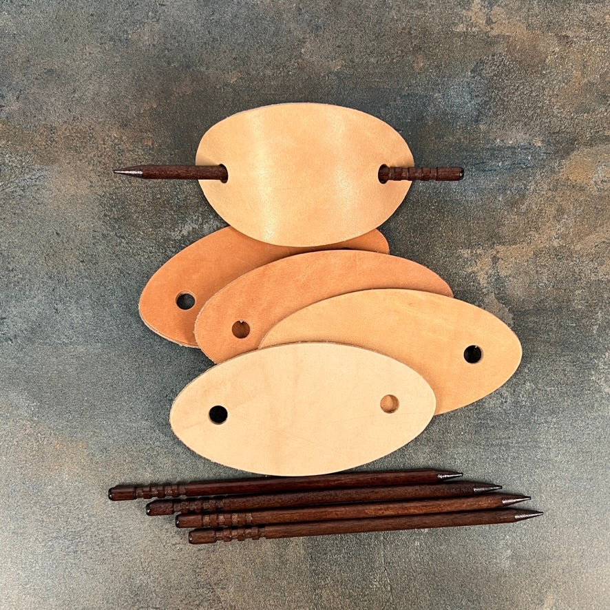 Vegetable Tanned Leather Barrette Blanks – DIY Craft Supply (No Stick Included)