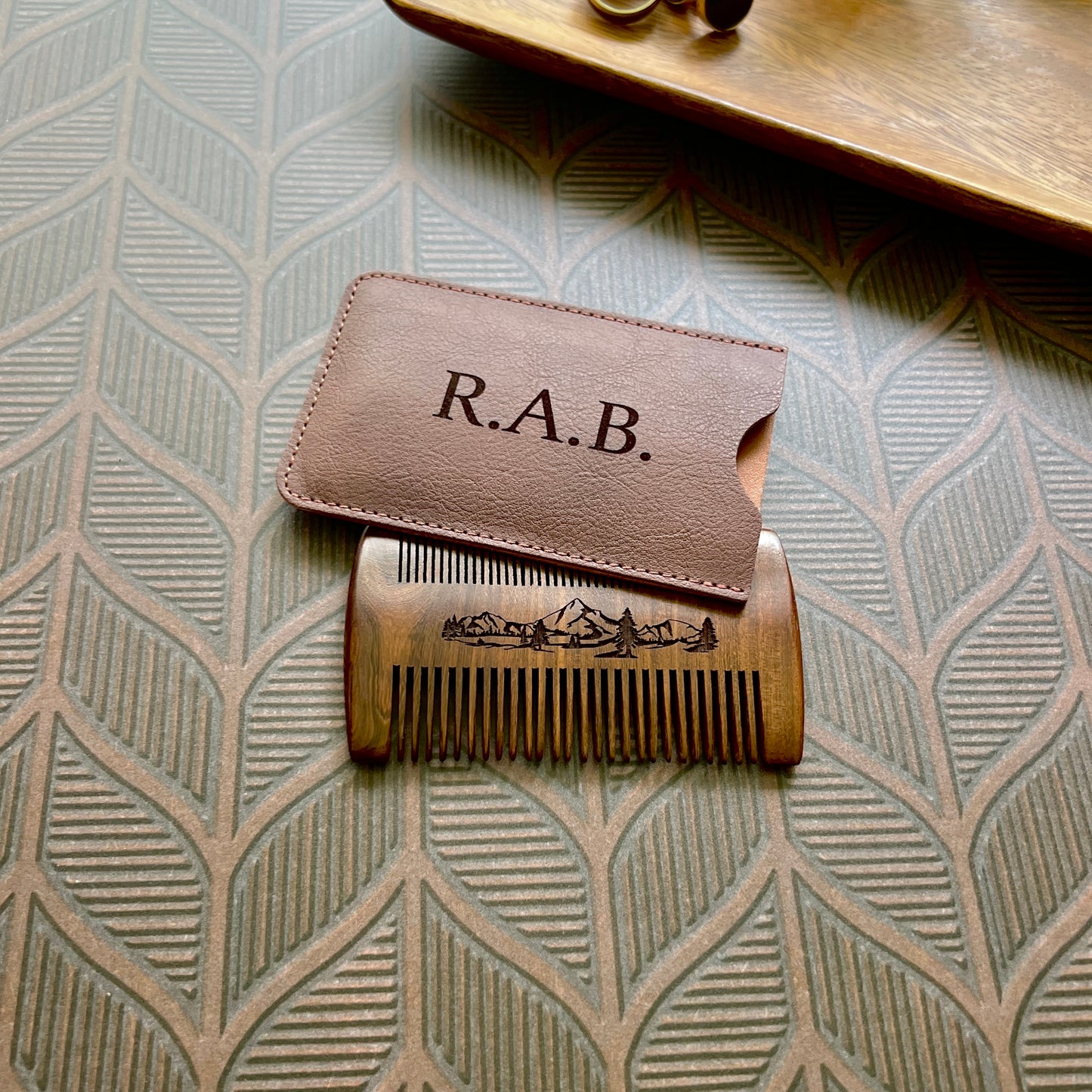 Bestselling Personalized Beard Comb – Custom Grooming Gift for Him