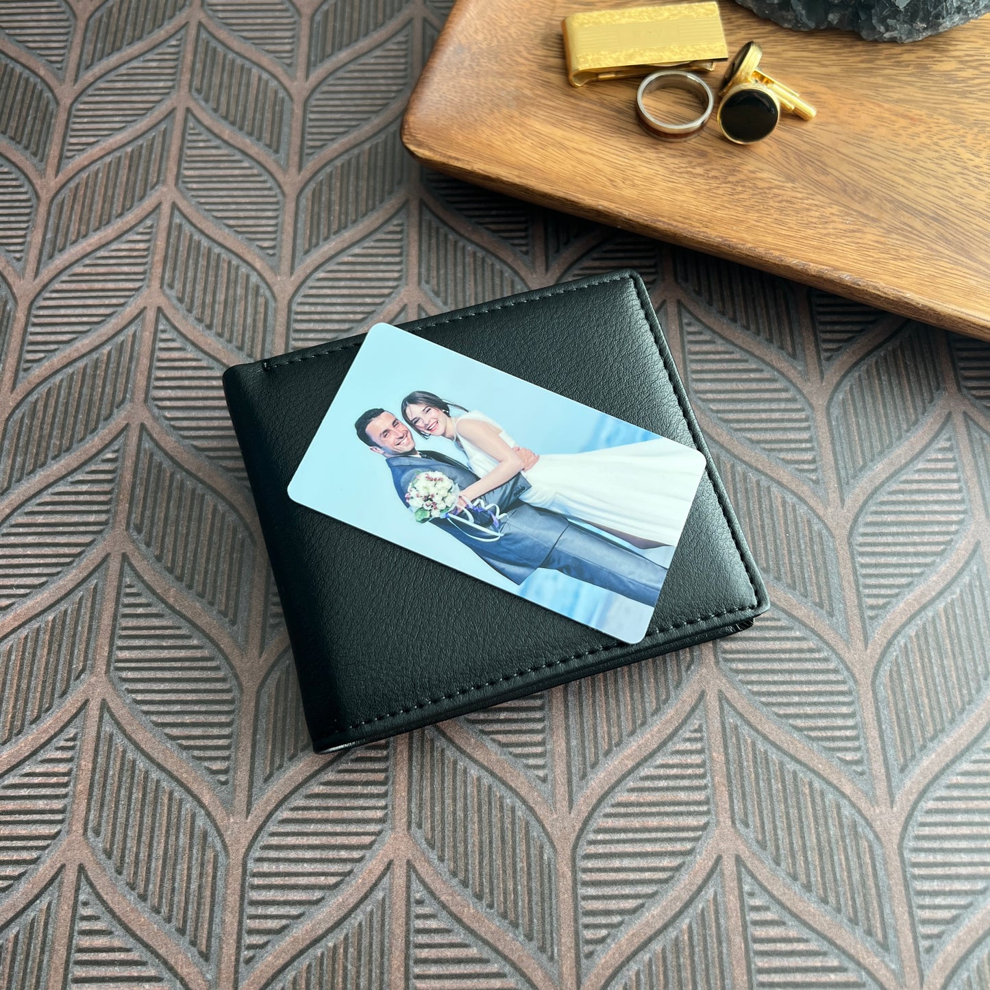 Personalized Color Photo Wallet Insert – Custom Metal Photo Gift