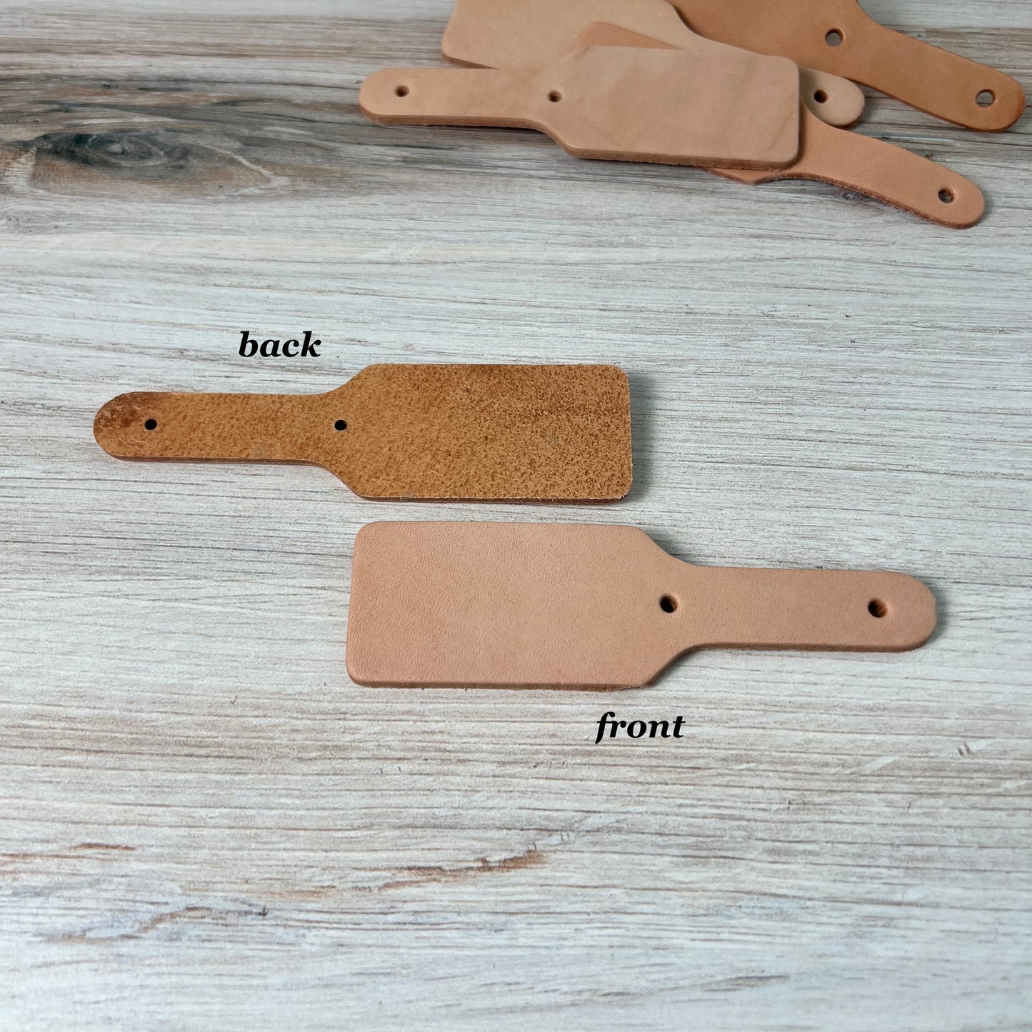 Unfinished Leather Keychain Blanks – Craft Supply for Dyeing, Tooling &amp; Engraving