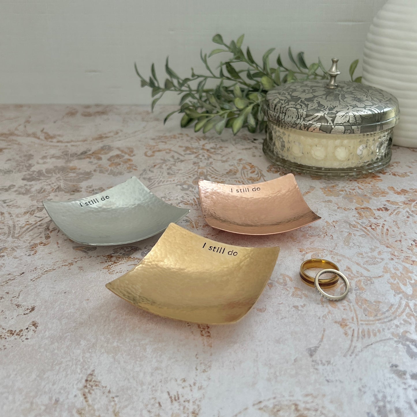 Copper “I Still Do” Ring Dish – Handmade 7th Anniversary Gift for Him or Her