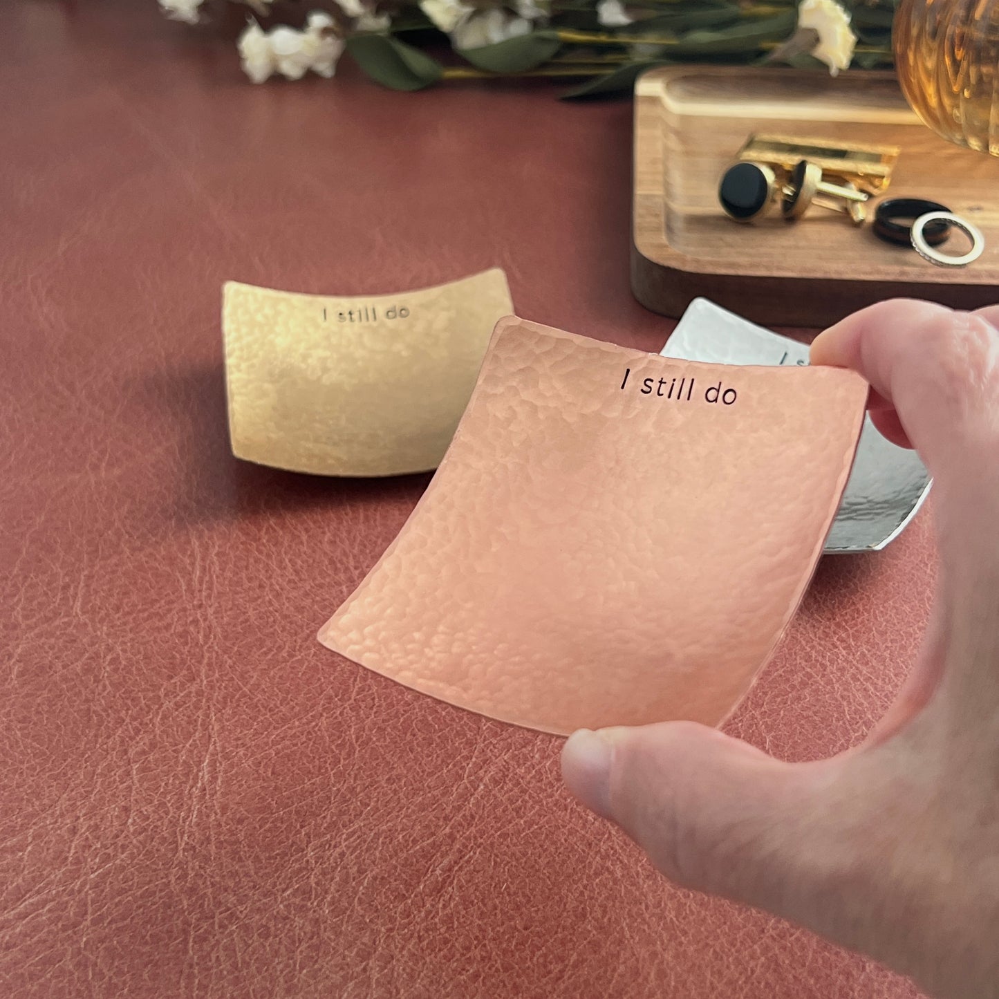 Handmade “I Still Do” Ring Dish – Best-Selling Anniversary Gift in Copper, Bronze & Pewter