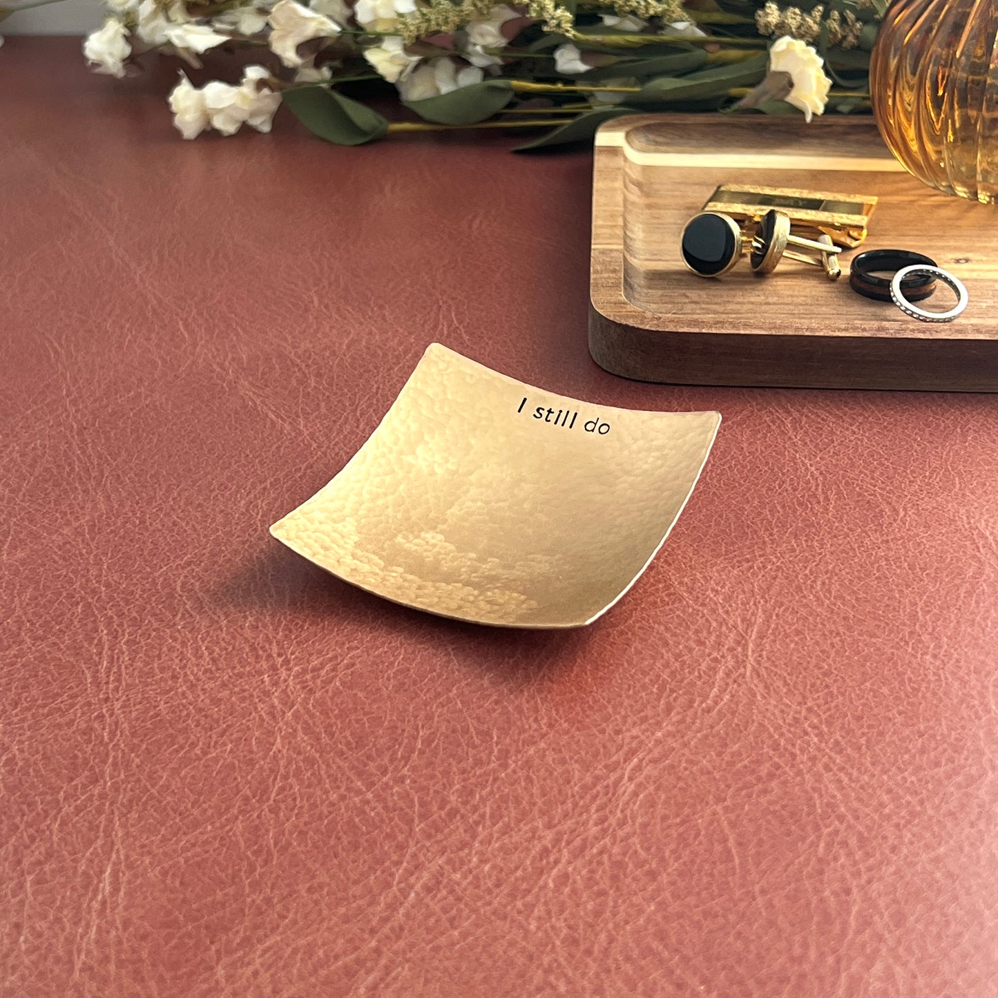 Handmade “I Still Do” Ring Dish – Best-Selling Anniversary Gift in Copper, Bronze & Pewter