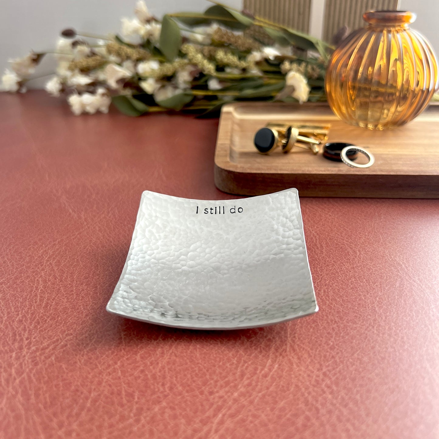 Handmade “I Still Do” Ring Dish – Best-Selling Anniversary Gift in Copper, Bronze & Pewter