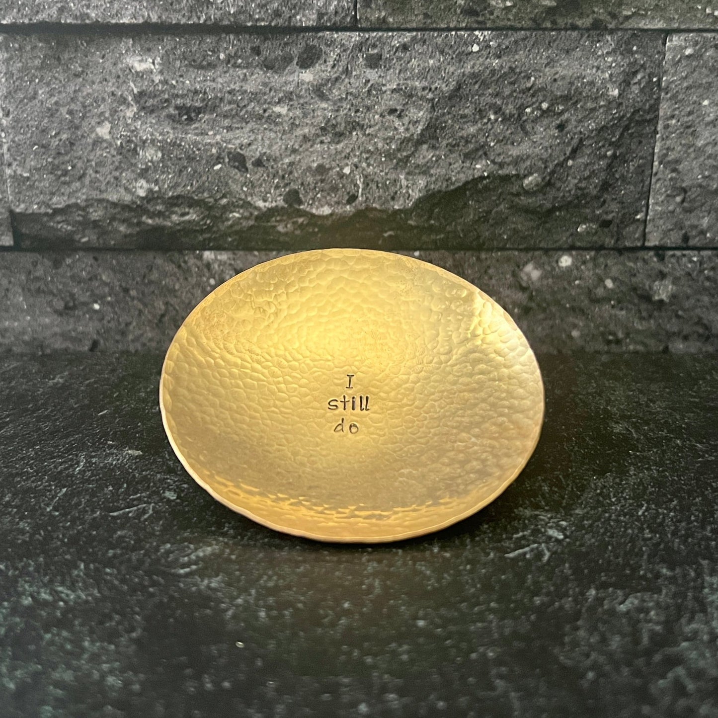 Personalized Handcrafted Bronze Ring Dish