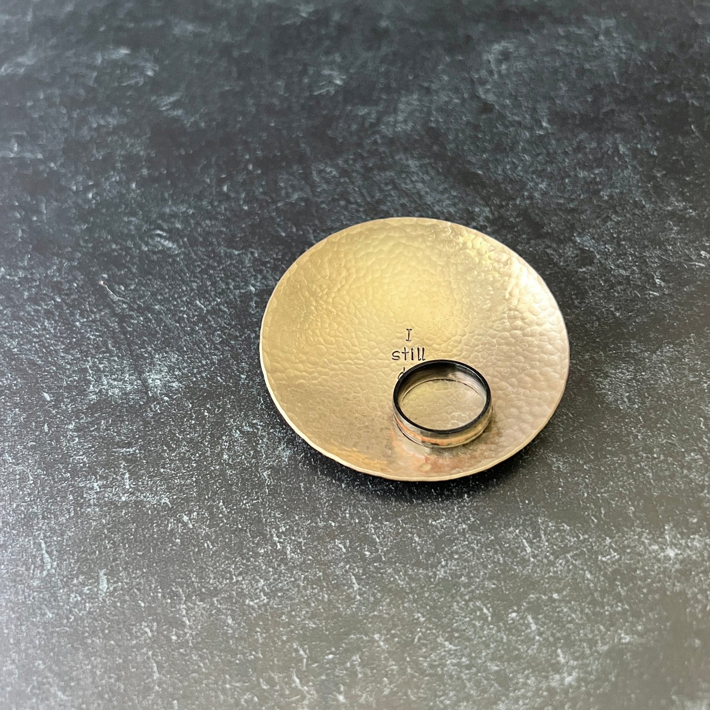 "I still do" Copper, Bronze or Pewter Ring Dish