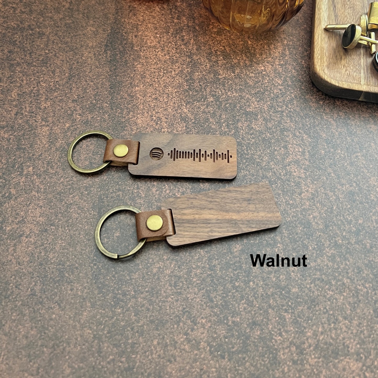 Wood Keychain Blanks - Walnut, Cherry, Bamboo & Rosewood