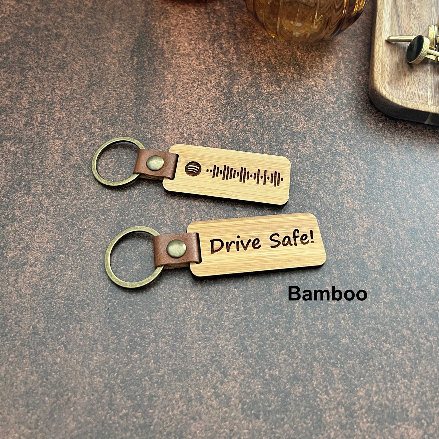 Wood Keychain Blanks - Walnut, Cherry, Bamboo & Rosewood
