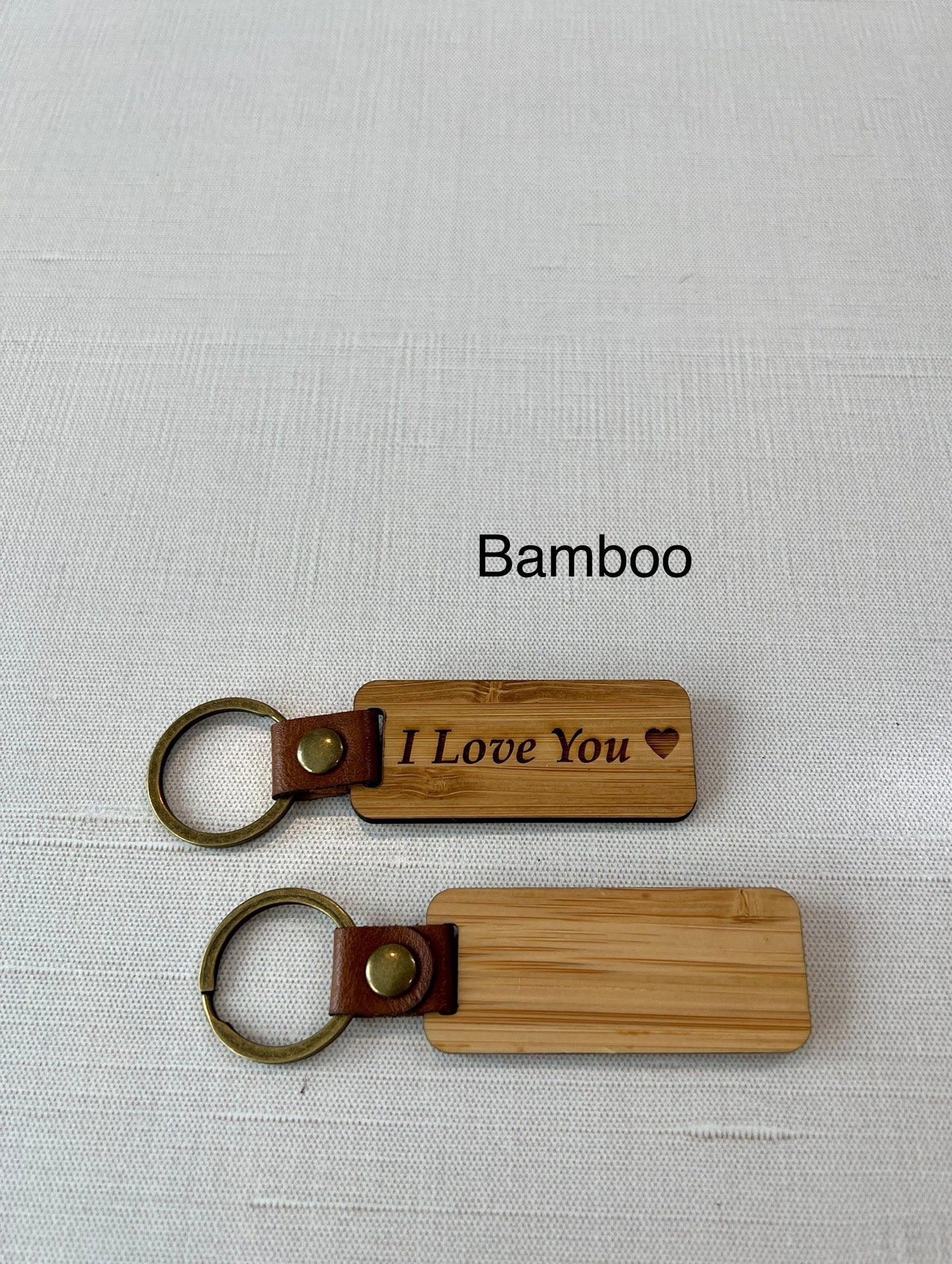 Walnut, Cherry, Bamboo, and Rosewood Keychain Blanks