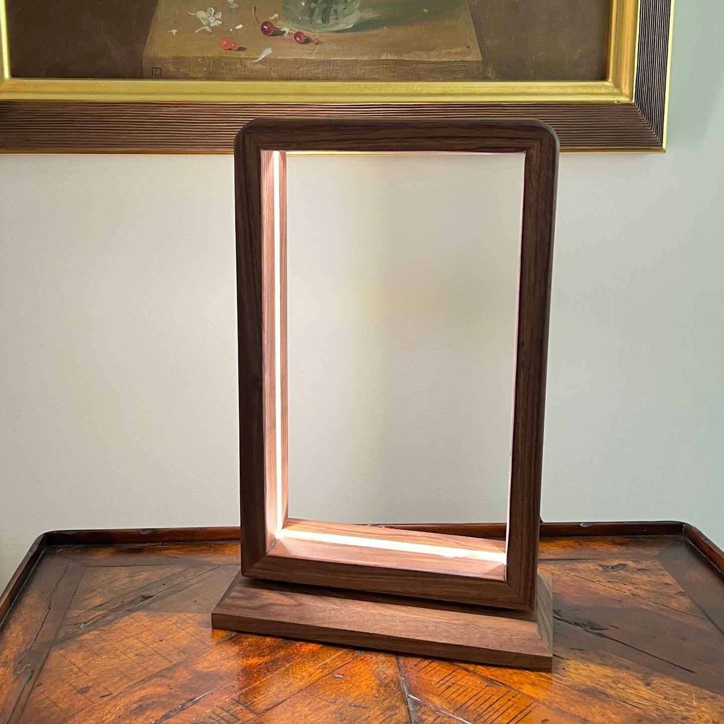 Handcrafted Solid Wood LED Ambient Light; Custom Designed Made in USA