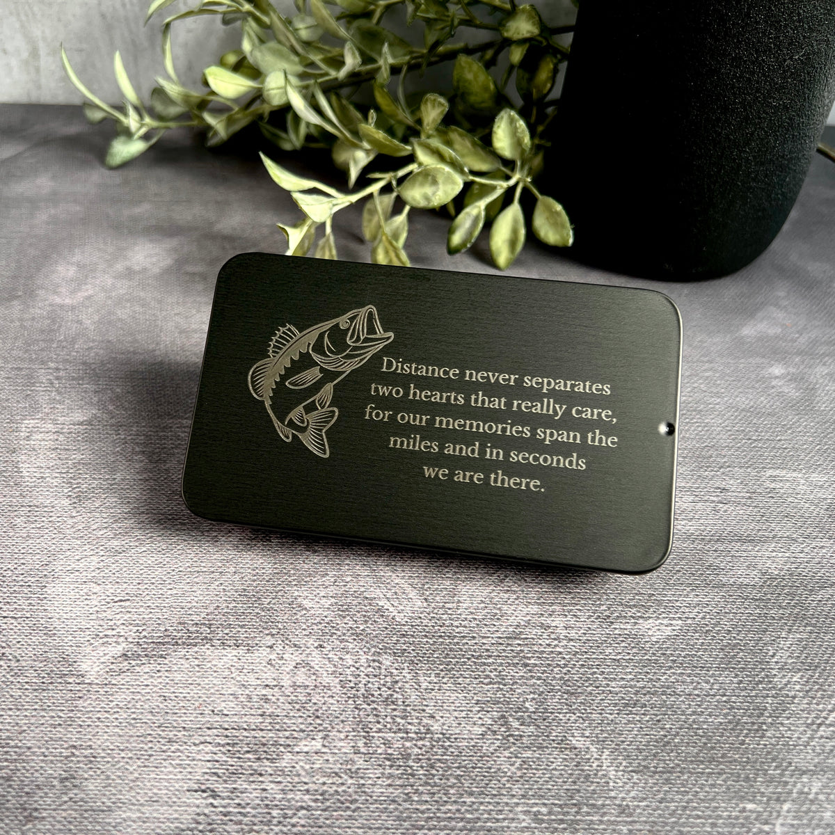 Custom Fishing Lure Set with Personalized Tin — Unique Gift for Him