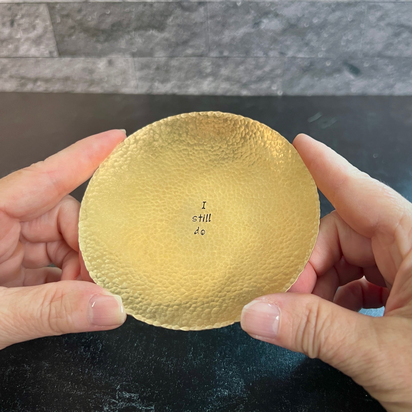 Personalized Handcrafted Bronze Ring Dish