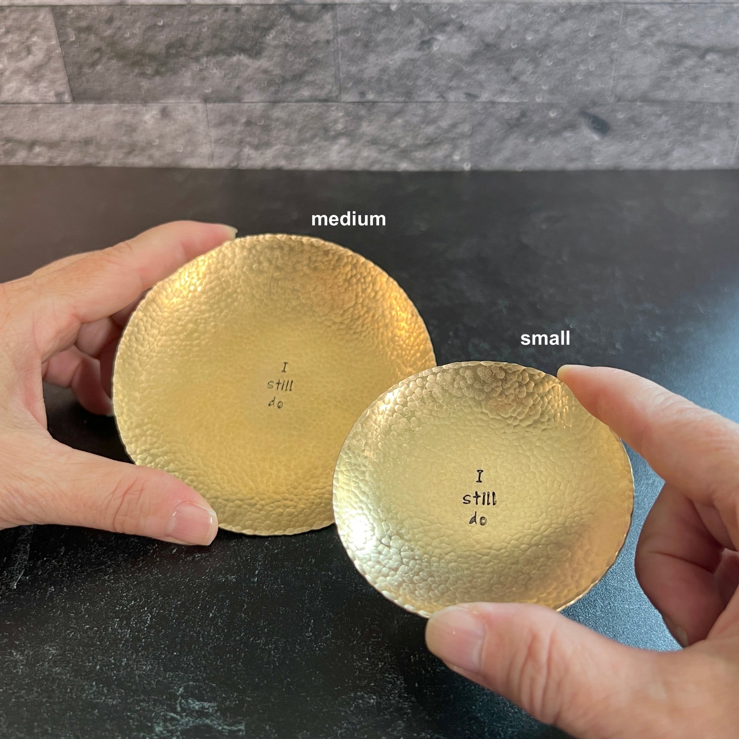 "I still do" Copper, Bronze or Pewter Ring Dish