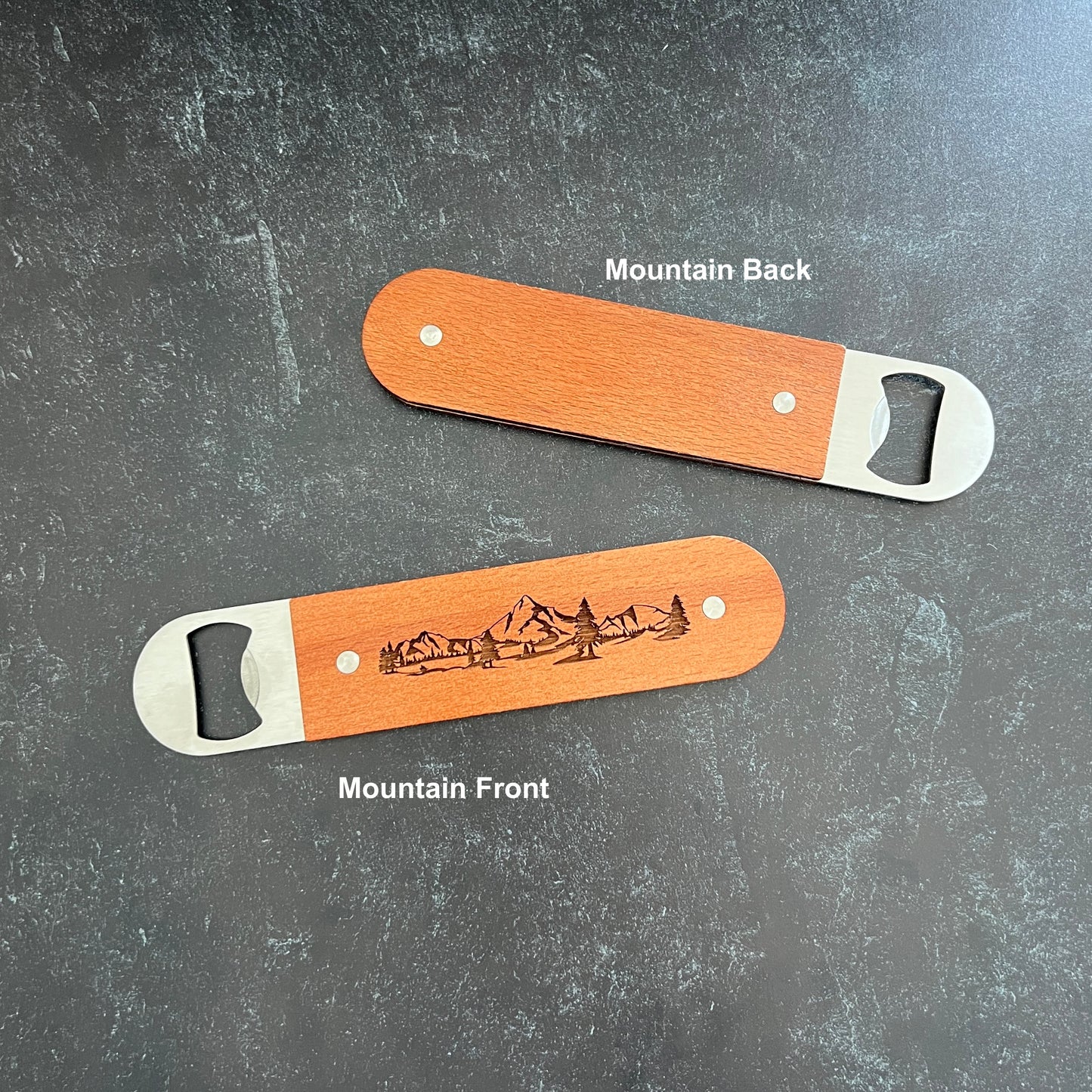 Personalized Wood and Stainless Steel Bottle Openers | Party Favors