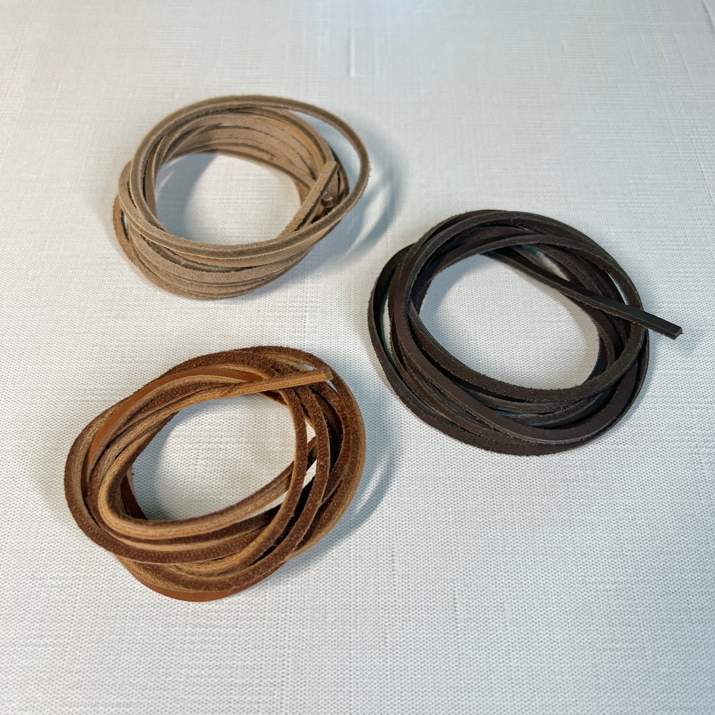 Veg Tan Leather Cord - Genuine Leather String for Jewelry & Crafts
