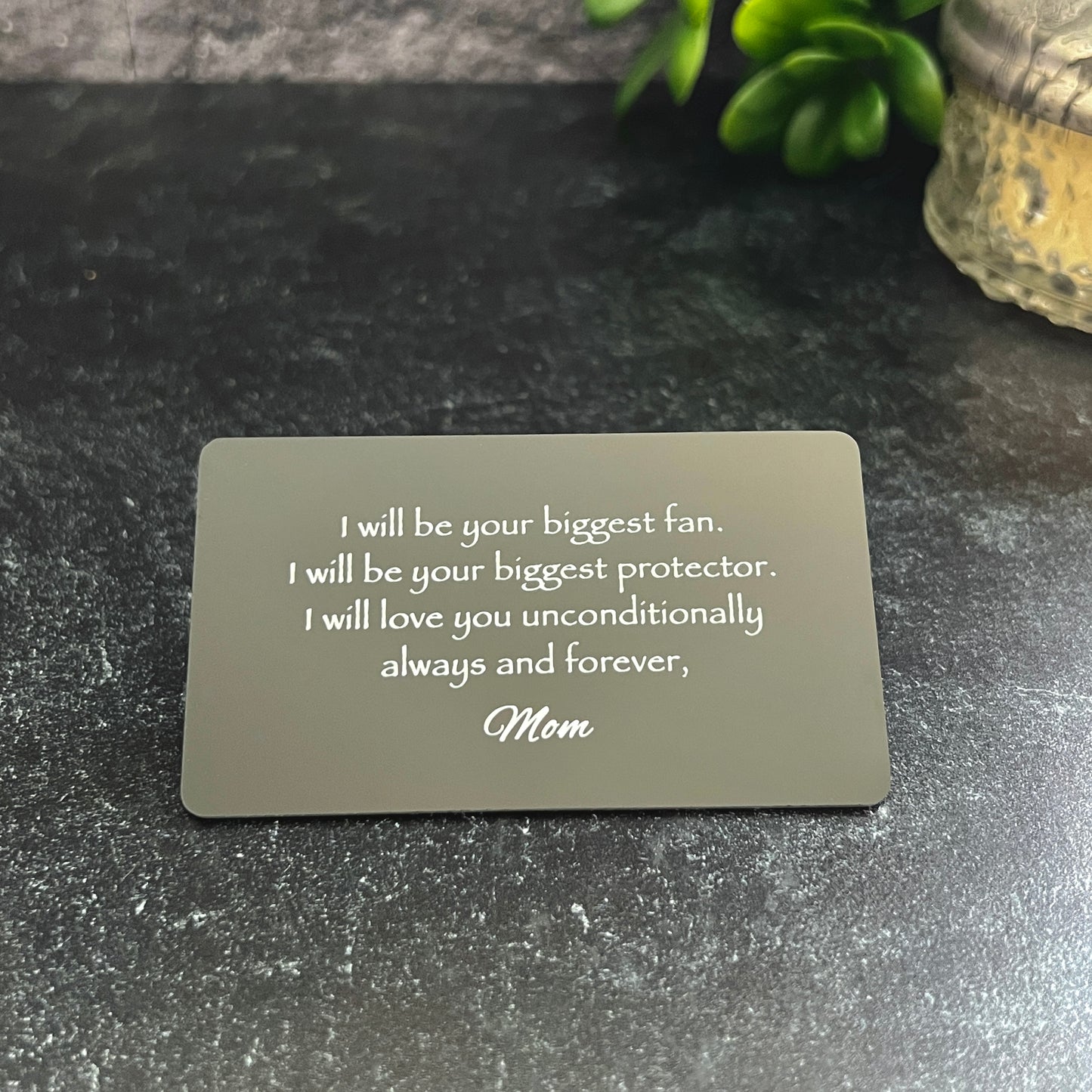 Custom Color Photo Metal Wallet Card