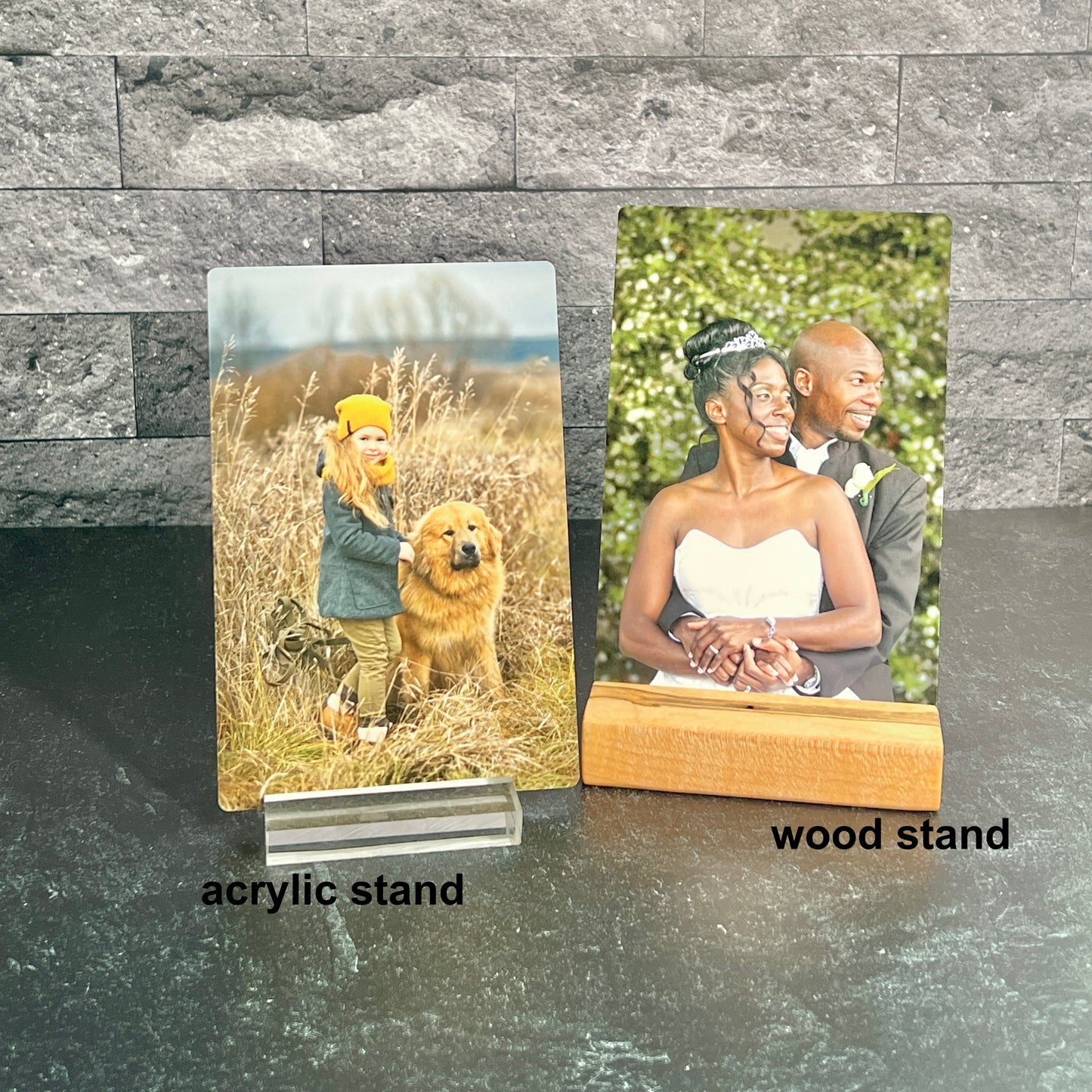 Metal Color Photo Card; 4"x6" Personalized Photo Plate