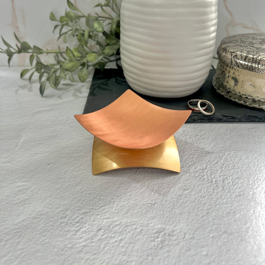 The Duo Curve, Copper & Bronze Dish | Customer Favorite Handcrafted Gift