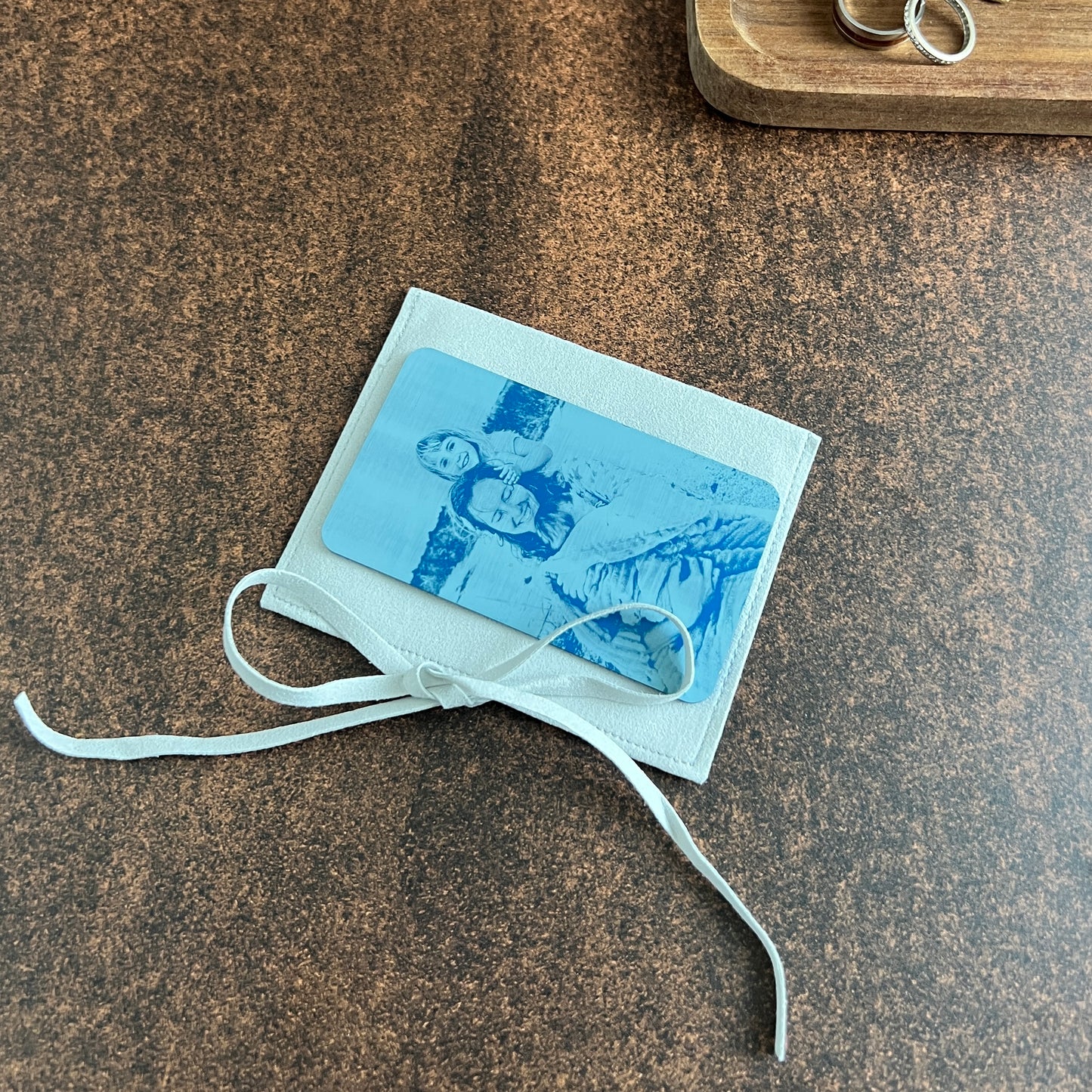 To My Son Engraved Metal Wallet Card