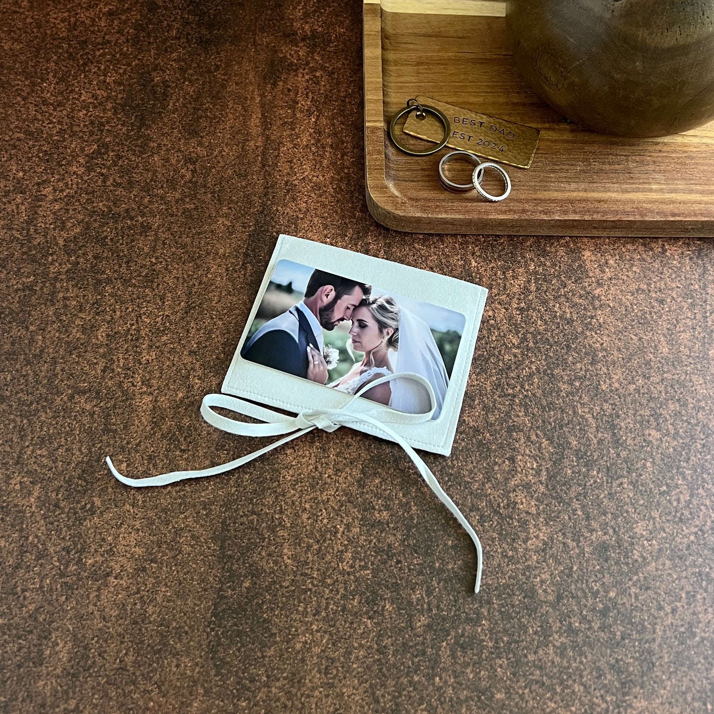 Color "Love You Most" Photo Wallet Card