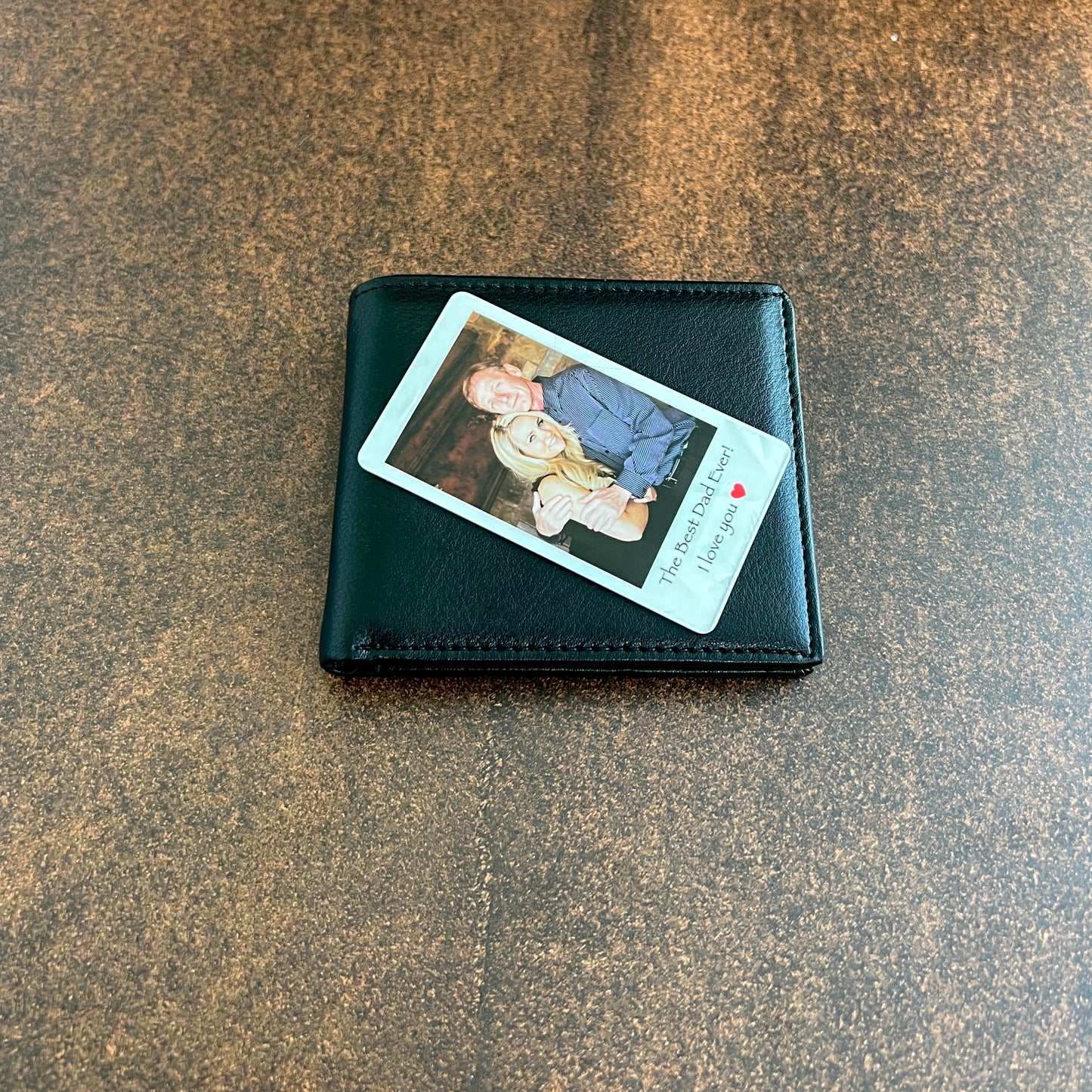 Personalized Polaroid-Style Metal Wallet Card