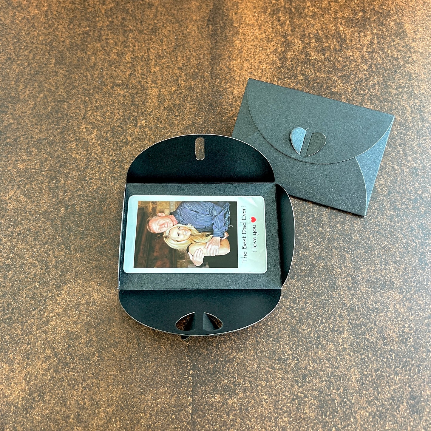 Personalized Polaroid-Style Metal Wallet Card