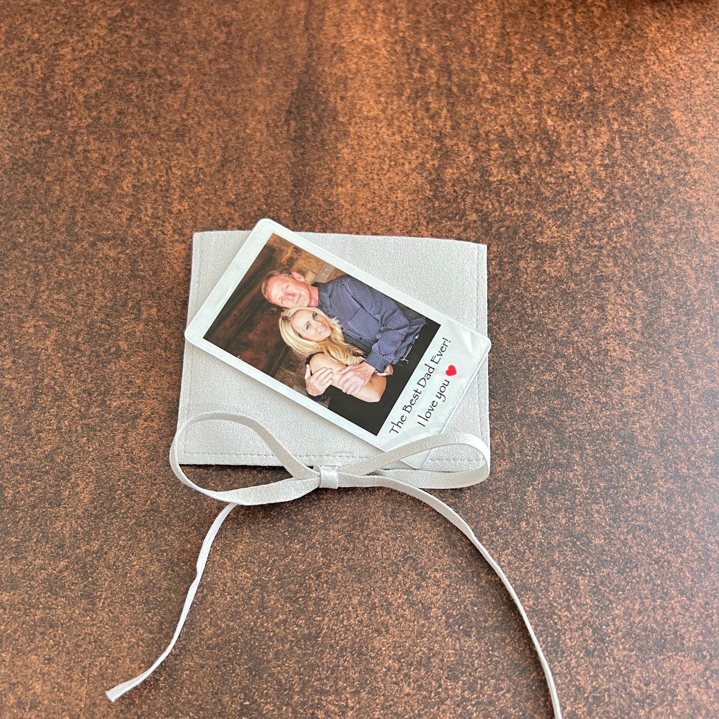 Personalized Polaroid-Style Metal Wallet Card