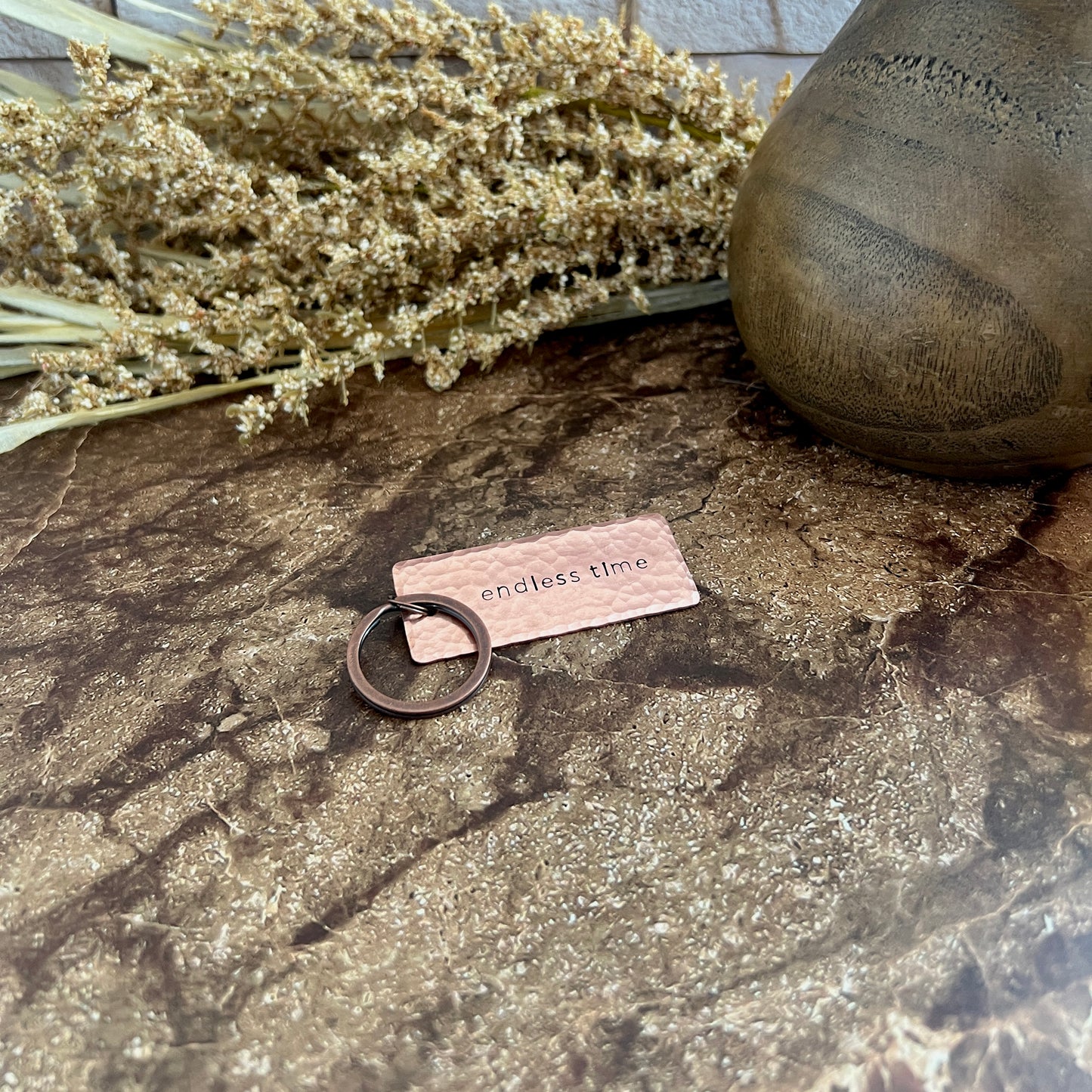 Personalized Copper Keychain - Custom Stamped