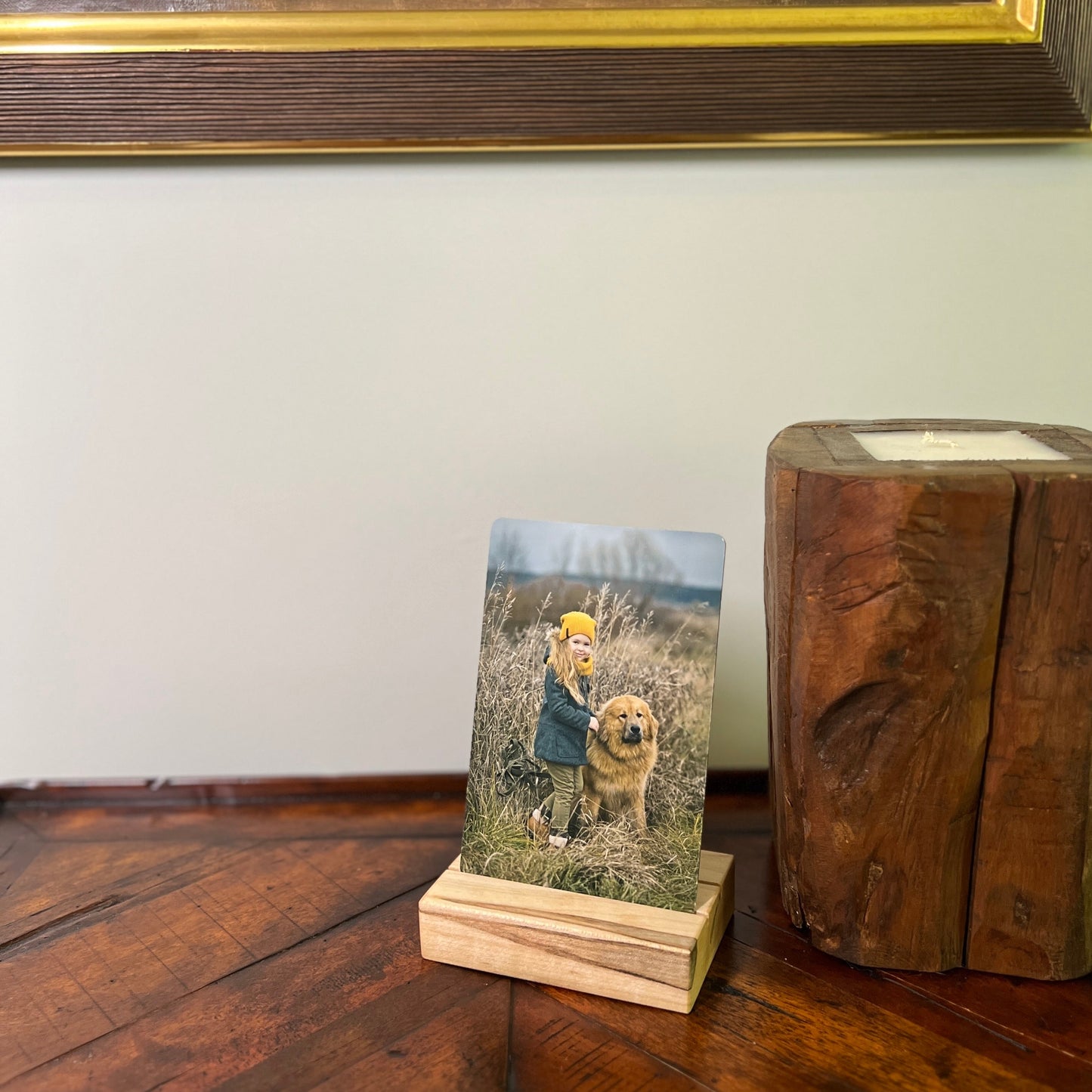 Metal Color Photo Card; 4"x6" Personalized Photo Plate