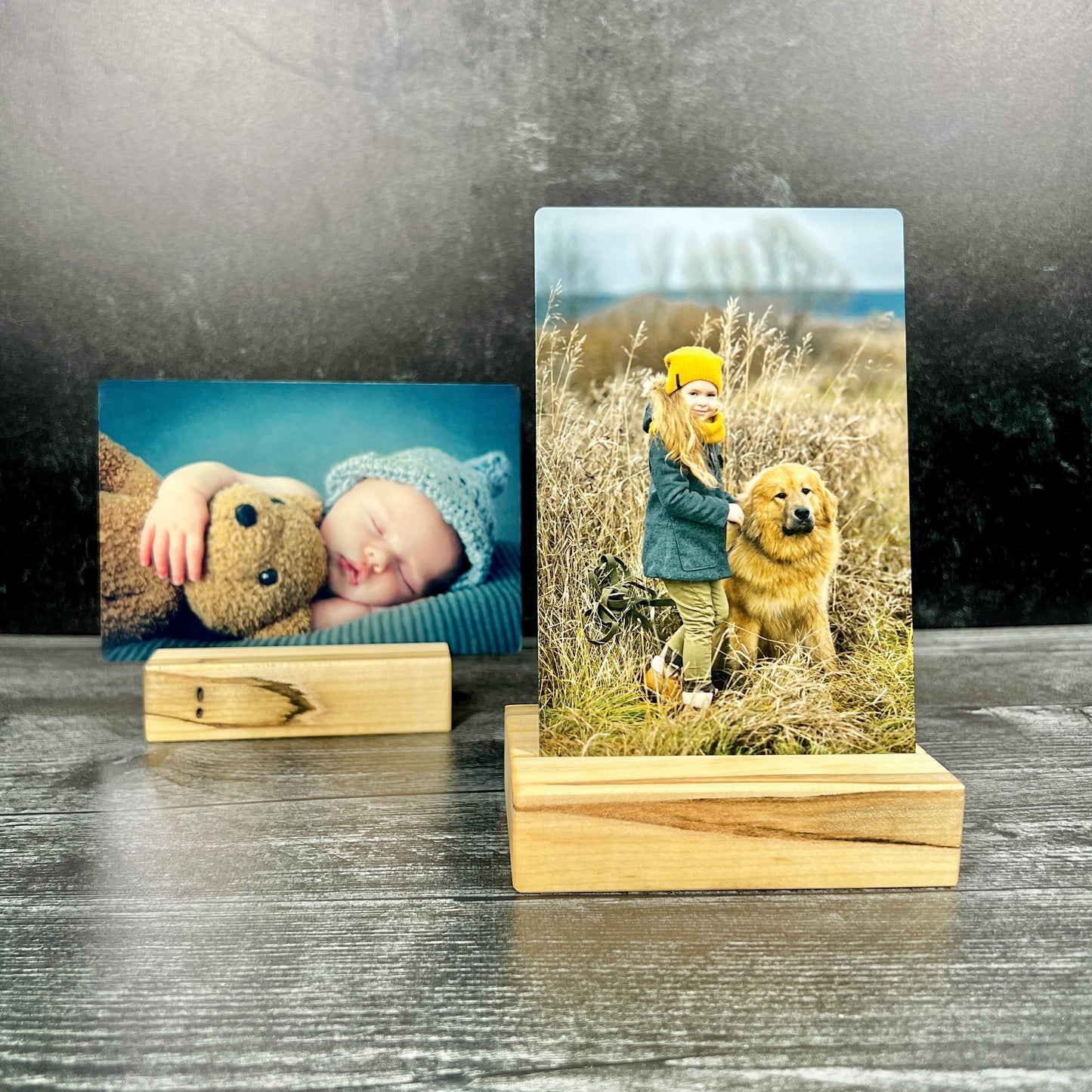 Custom 4x6 Metal Photo Plate with Display Stand