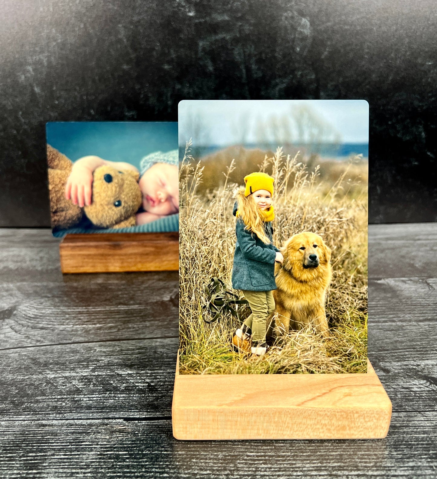 Metal Color Photo Card; 4"x6" Personalized Photo Plate