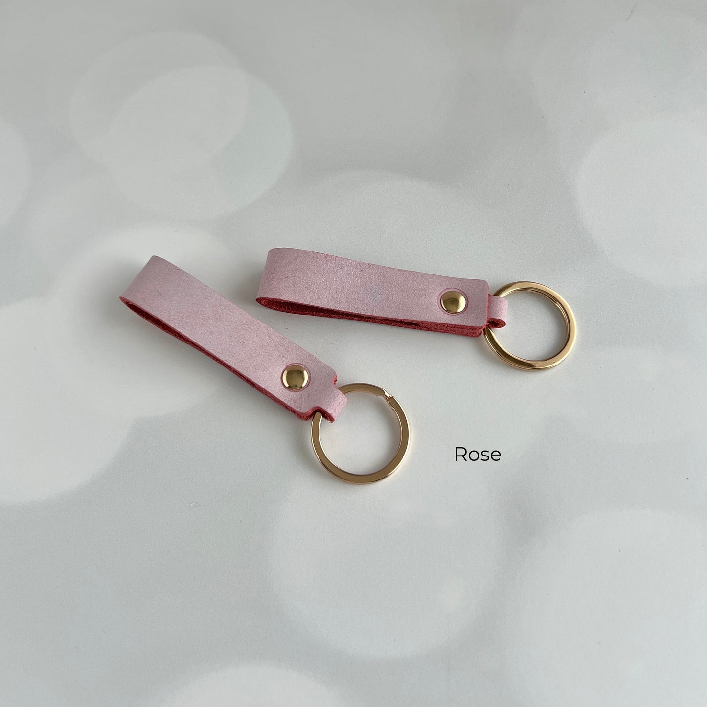 Colorful Leather Keychain Blanks – Finished Laser-Ready Craft Supplies in 3 Colors