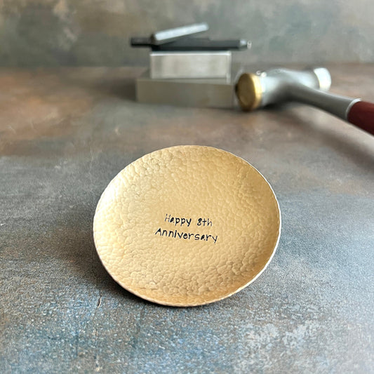 Personalized Handcrafted Bronze Ring Dish