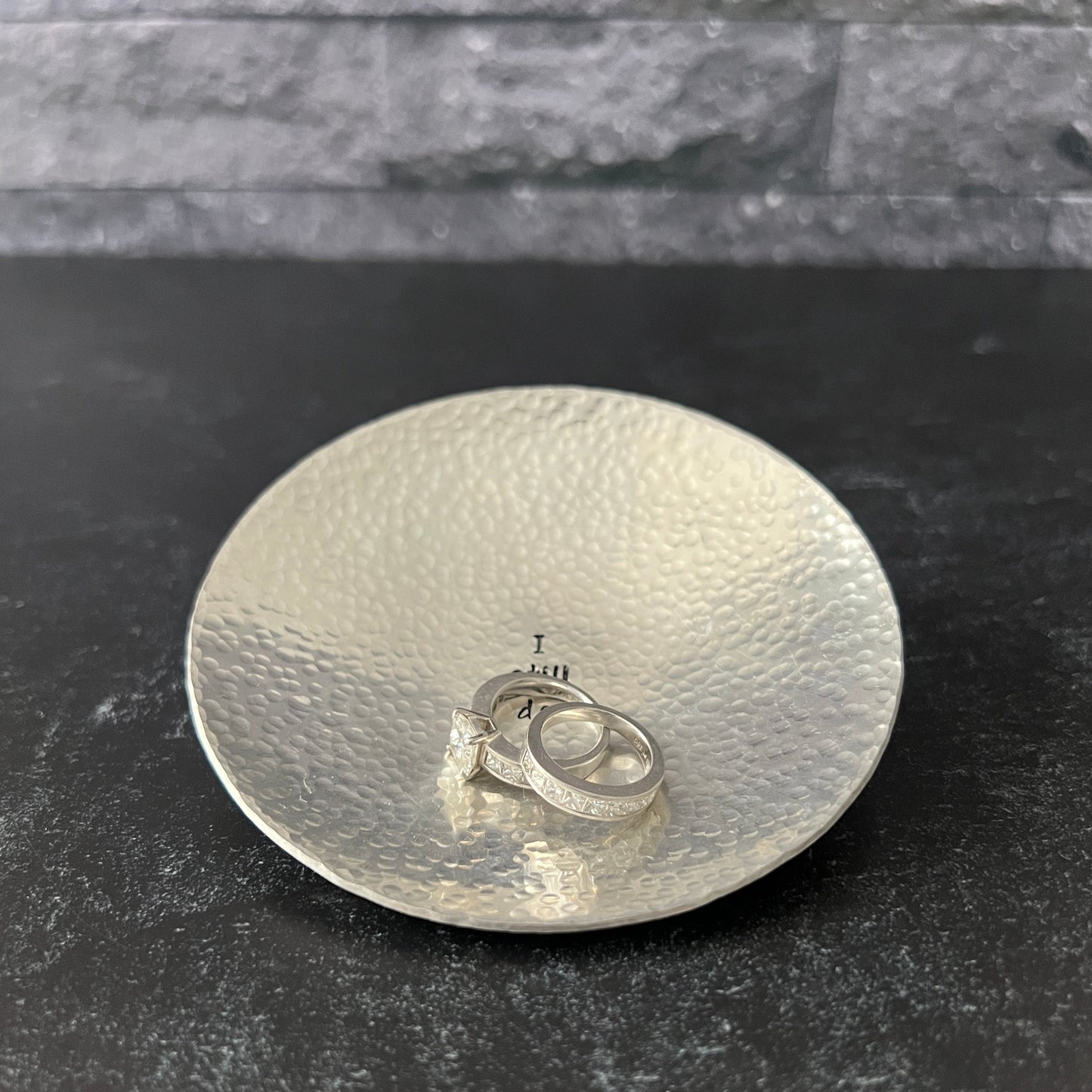 "I still do" Copper, Bronze or Pewter Ring Dish