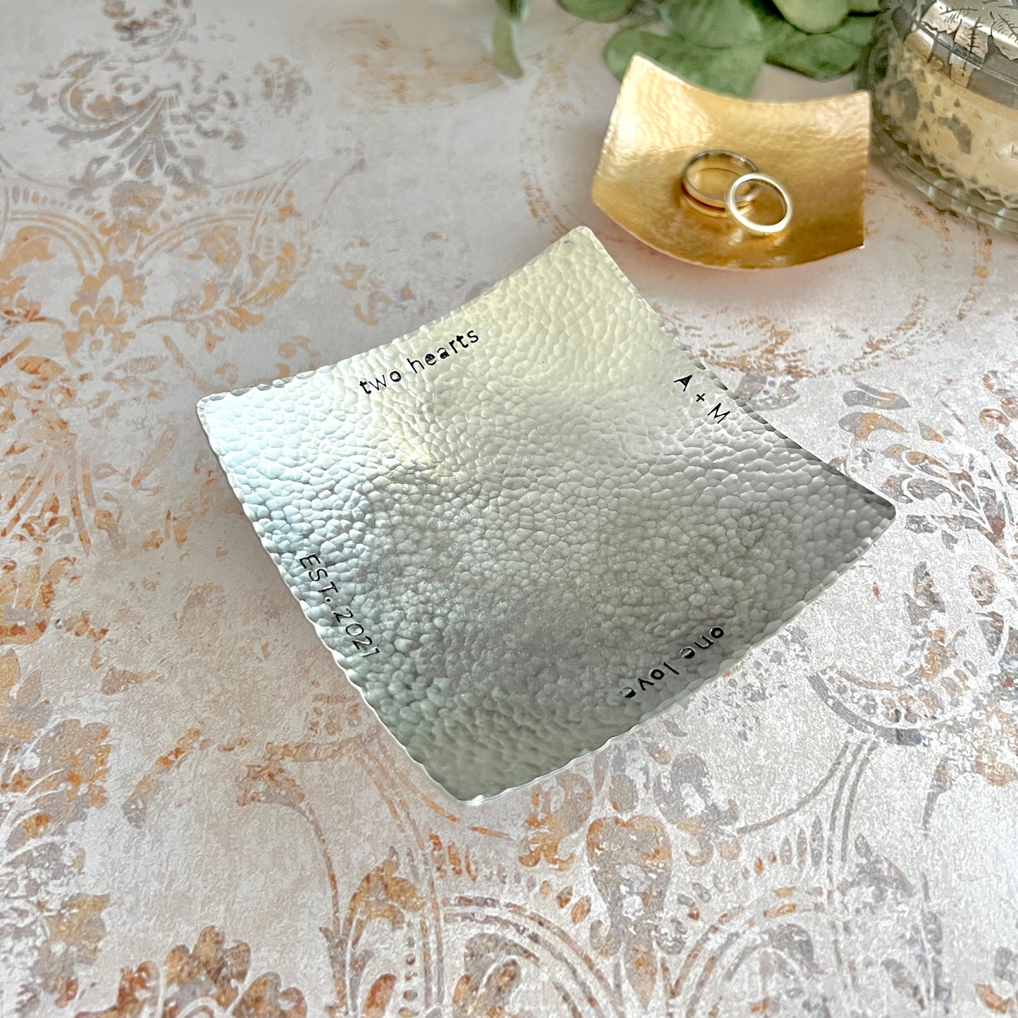 Handcrafted Modern Metal Catchall Tray