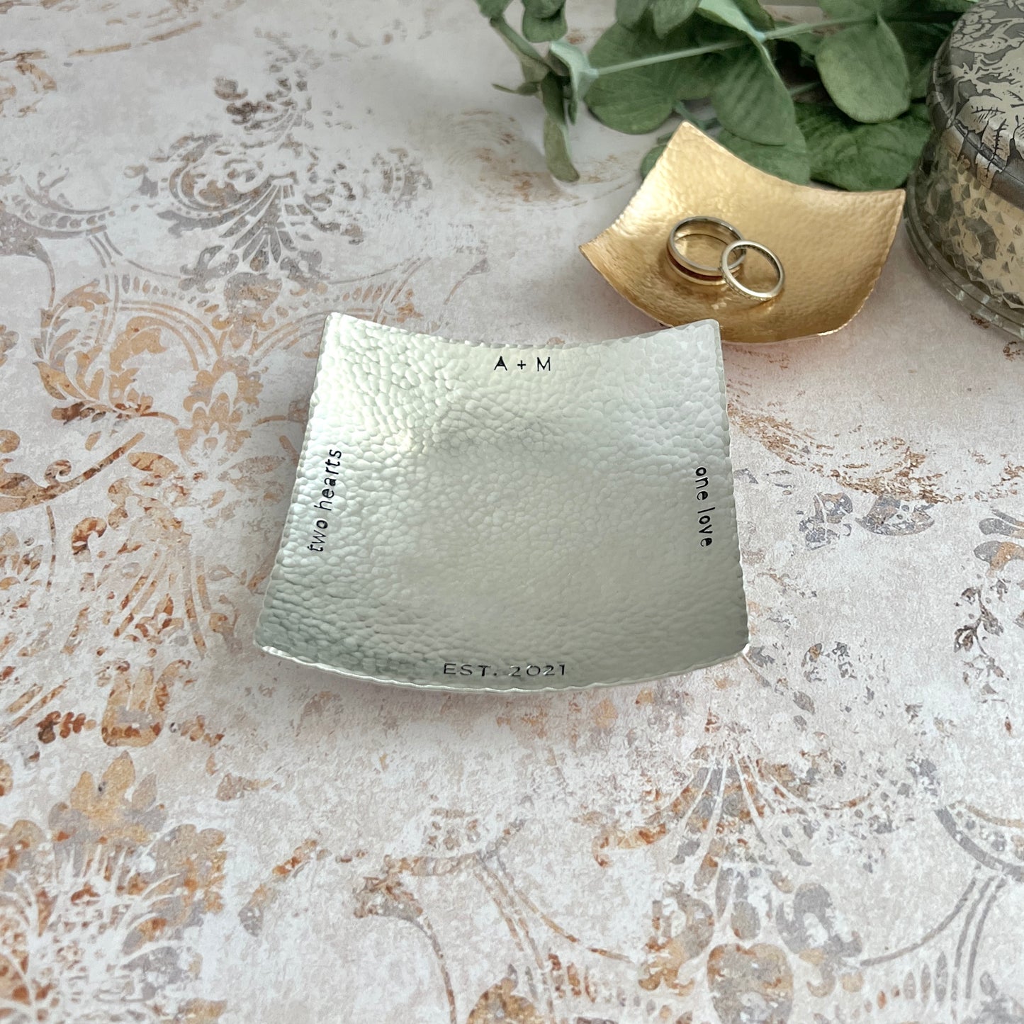 Handcrafted Modern Metal Catchall Tray
