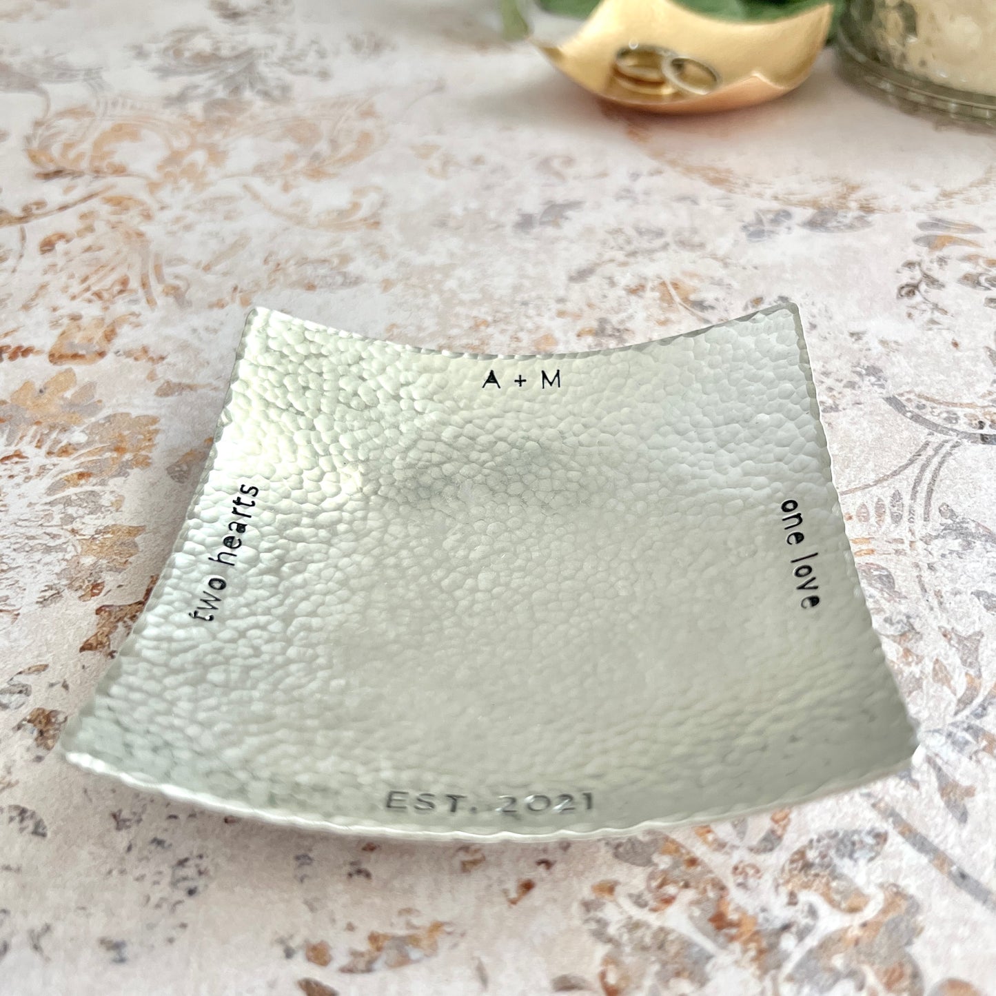 Handcrafted Modern Metal Catchall Tray