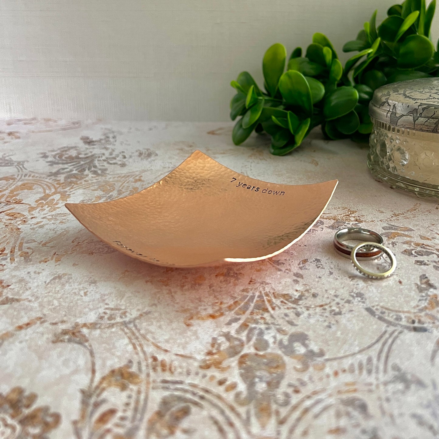 Handcrafted Modern Metal Catchall Tray