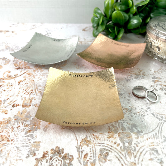 Handcrafted Modern Metal Catchall Tray