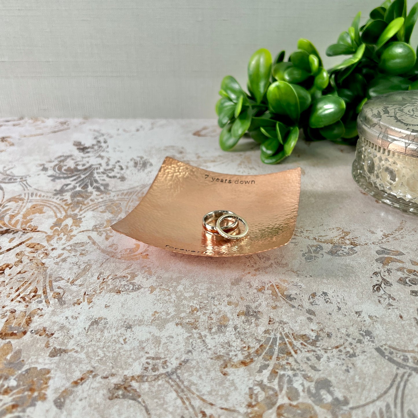 Handcrafted Modern Metal Catchall Tray