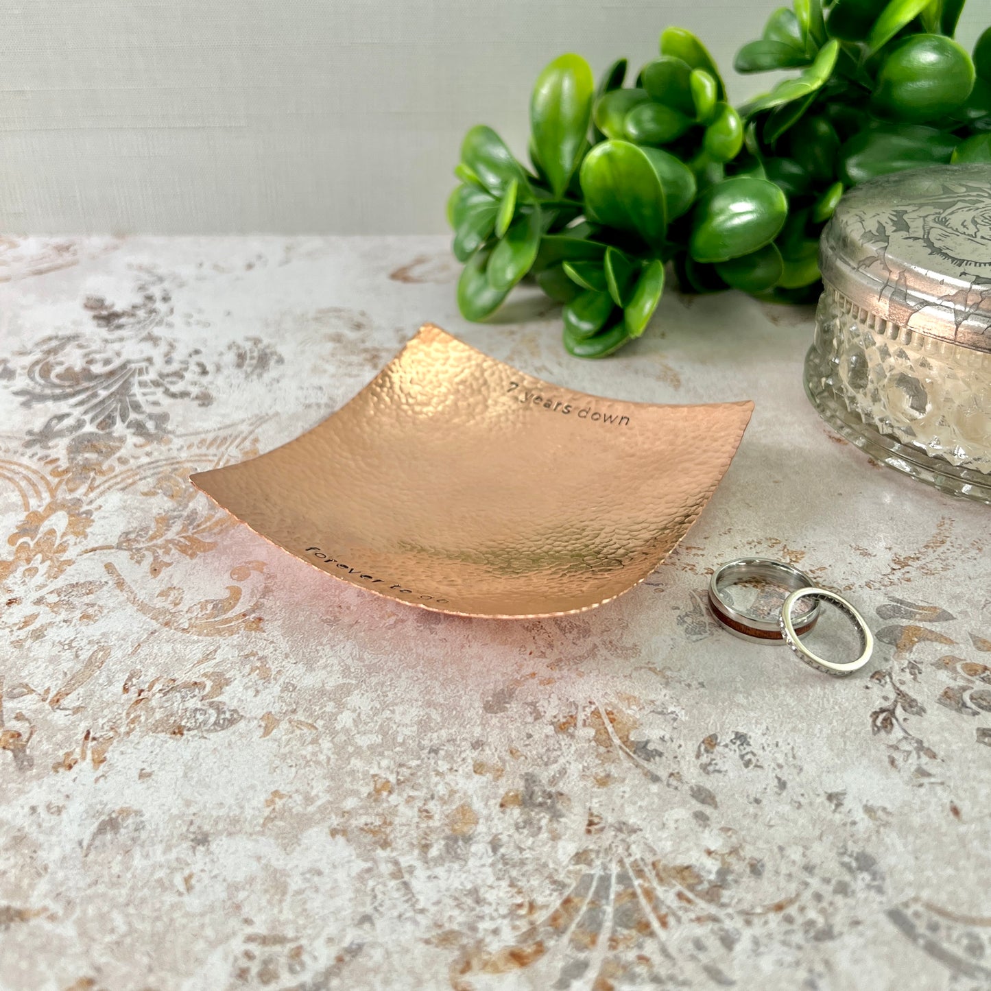 Handcrafted Modern Metal Catchall Tray