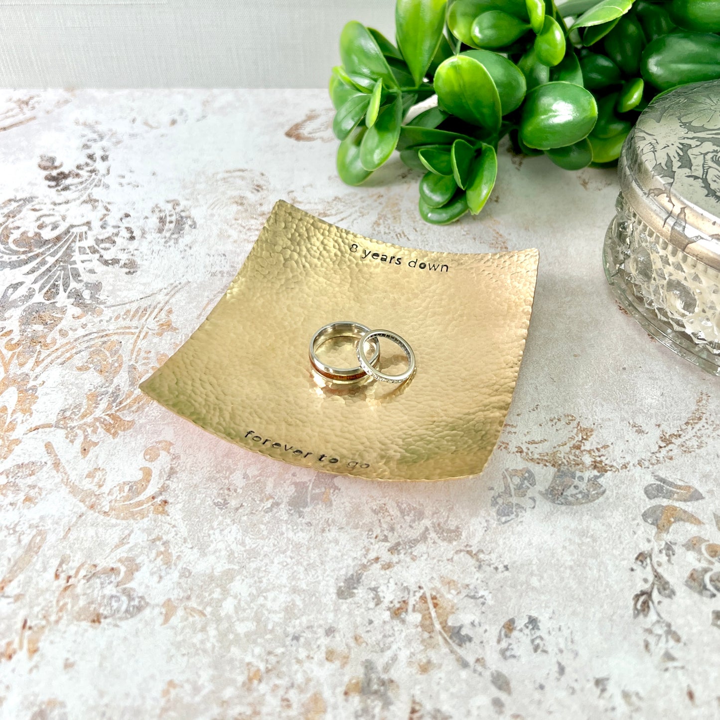 Handcrafted Modern Metal Catchall Tray