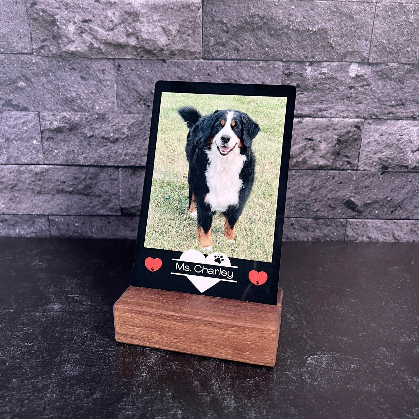Metal Color Photo Card; 4"x6" Personalized Photo Plate