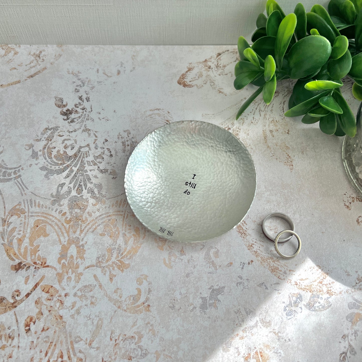 Hand-Stamped Pewter Jewelry Dish – Customer Favorite